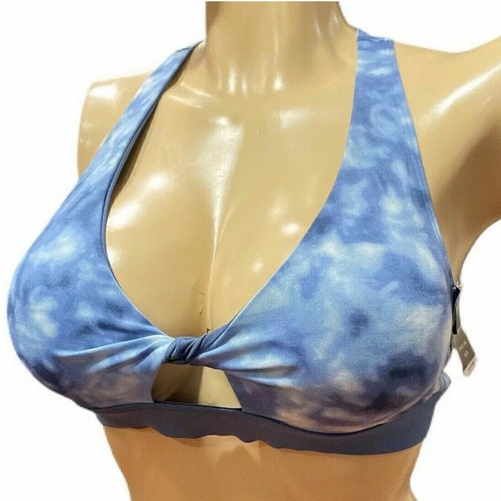 Victorias Secret Pink Ultimate Gym Lined Removable Padding sport bra blue